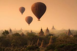 Balloons over Bagan Myanmar (1)