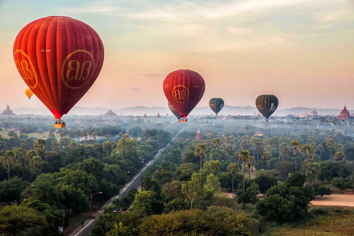 Balloons over Bagan Myanmar (13)