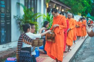 Early Morning Alms Giving to the Monks in Luang Prabang-11