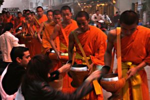 Early Morning Alms Giving to the Monks in Luang Prabang-2