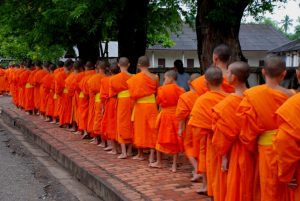 Early Morning Alms Giving to the Monks in Luang Prabang-3