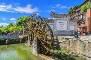 Die Stadt Lijiang, Weltkulturerbe, Provinz Yunnan, Wasserräder, Asien, China