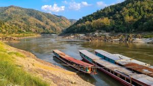 Pakbeng Riverside View Point in Oudomxay, Laos