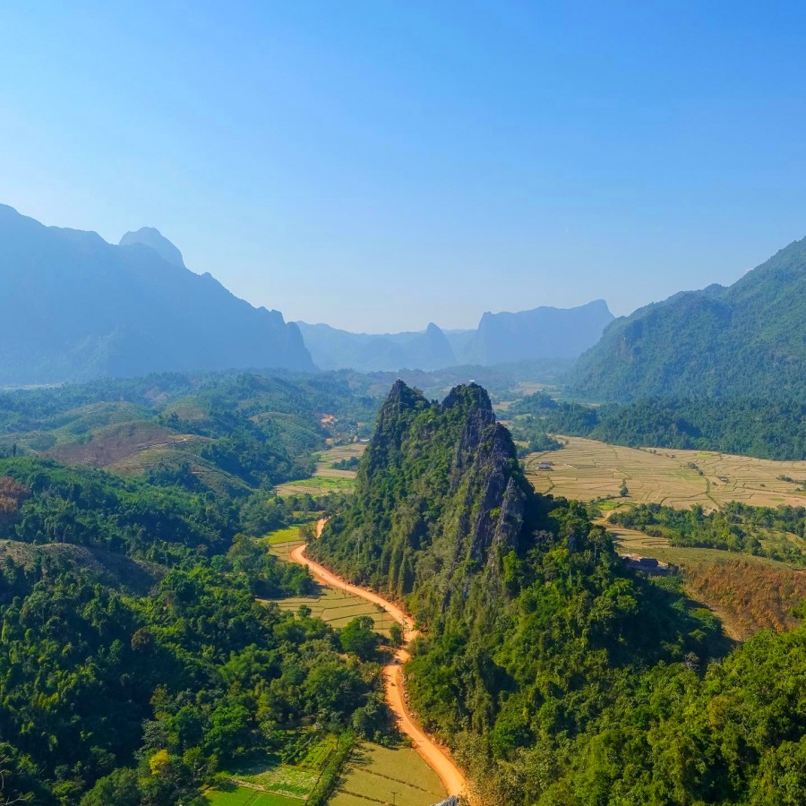 Phapoak Mountain in Vang Vieng, Laos (1)