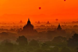 Shwesandaw Pagoda in Bagan Myanmar