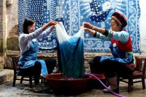 Tie-dyeing Making in Zhoucheng Village, Dali