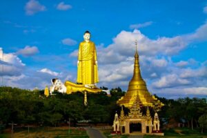 Bodhi Tahtaung Pagoda in Monywa, Sagaing Region of Myanmar (1)