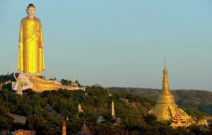 Bodhi Tahtaung Pagoda in Monywa, Sagaing Region of Myanmar (2)