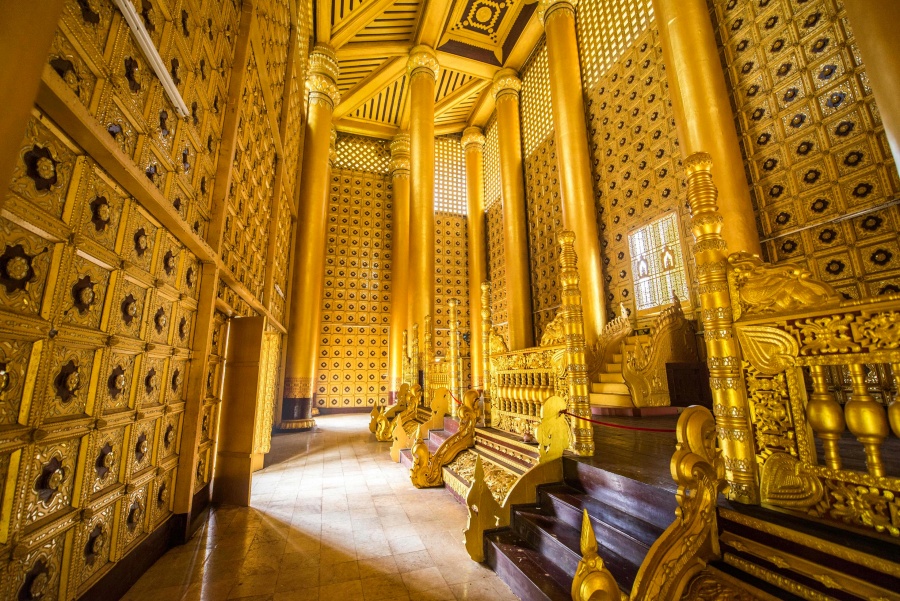 Kambazathadi Golden Palace in Bago, Myanmar (1)