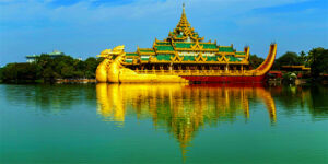 Karaweik - replica of Burmese royal barge, Yangon