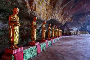 Caved filled with buddhas, Saddan cave, Hpa-An, Kayin state, Myanmar