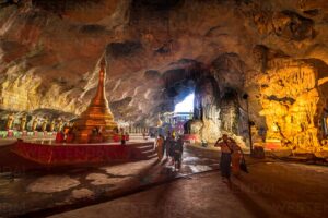 Caved filled with buddhas, Saddan cave, Hpa-An, Kayin state, Myanmar