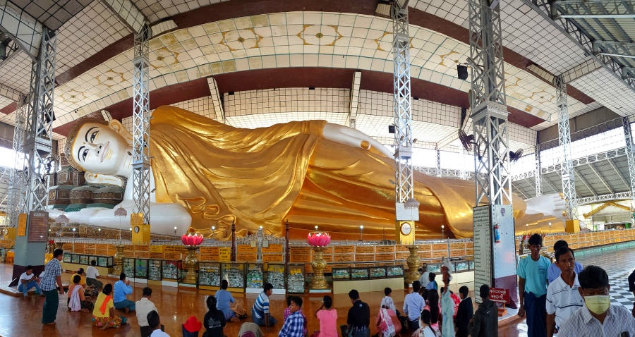 Shwethalyaung Buddhist Temple in Bago, Myanmar (8)